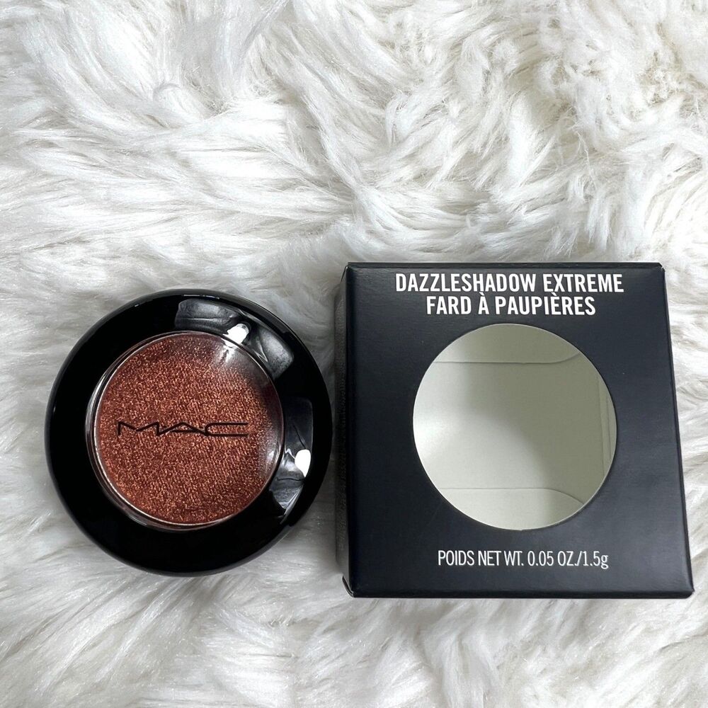 MAC Dazzleshadow Extreme Couture Copper Metallic Eyeshadow 0.05oz New - Picture 3 of 11
